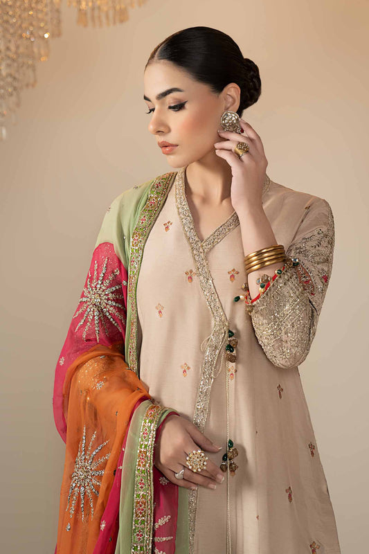 Maria B | Eid Collection 26 | 3 Piece Embroidered Raw Silk Suit