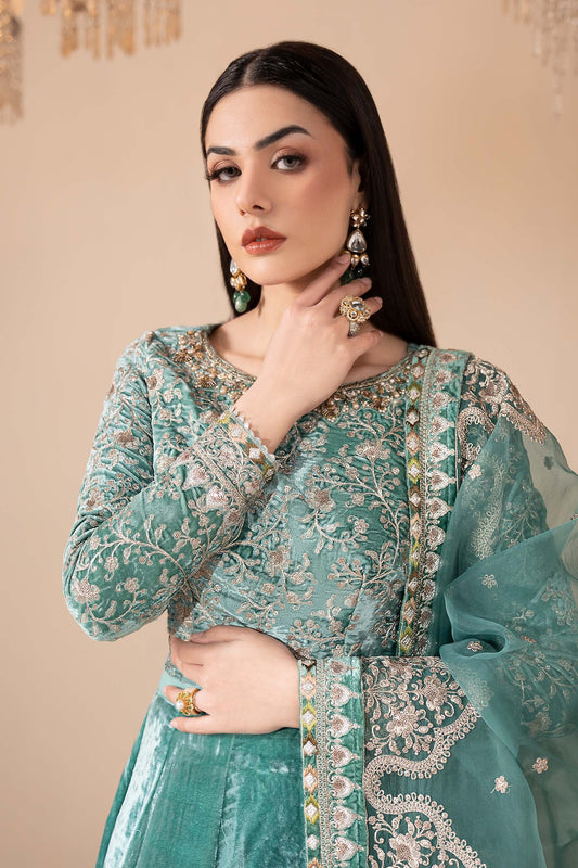 Maria B | Eid Collection 26 | 3 Piece Embroidered Velvet Suit