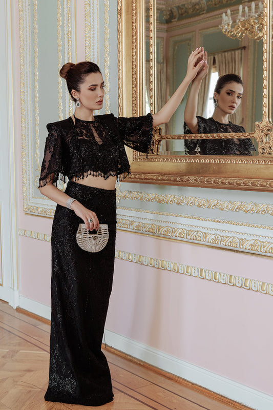 Lumiere By Saira Rizwan Embroidered Net 3Pc Suit SR-05 - Riwayat-e-khas