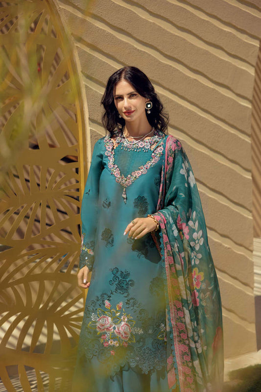 Noor by Saadia Asad | Eid Laserkari Lawn 24 | D4 - House Of Anaya