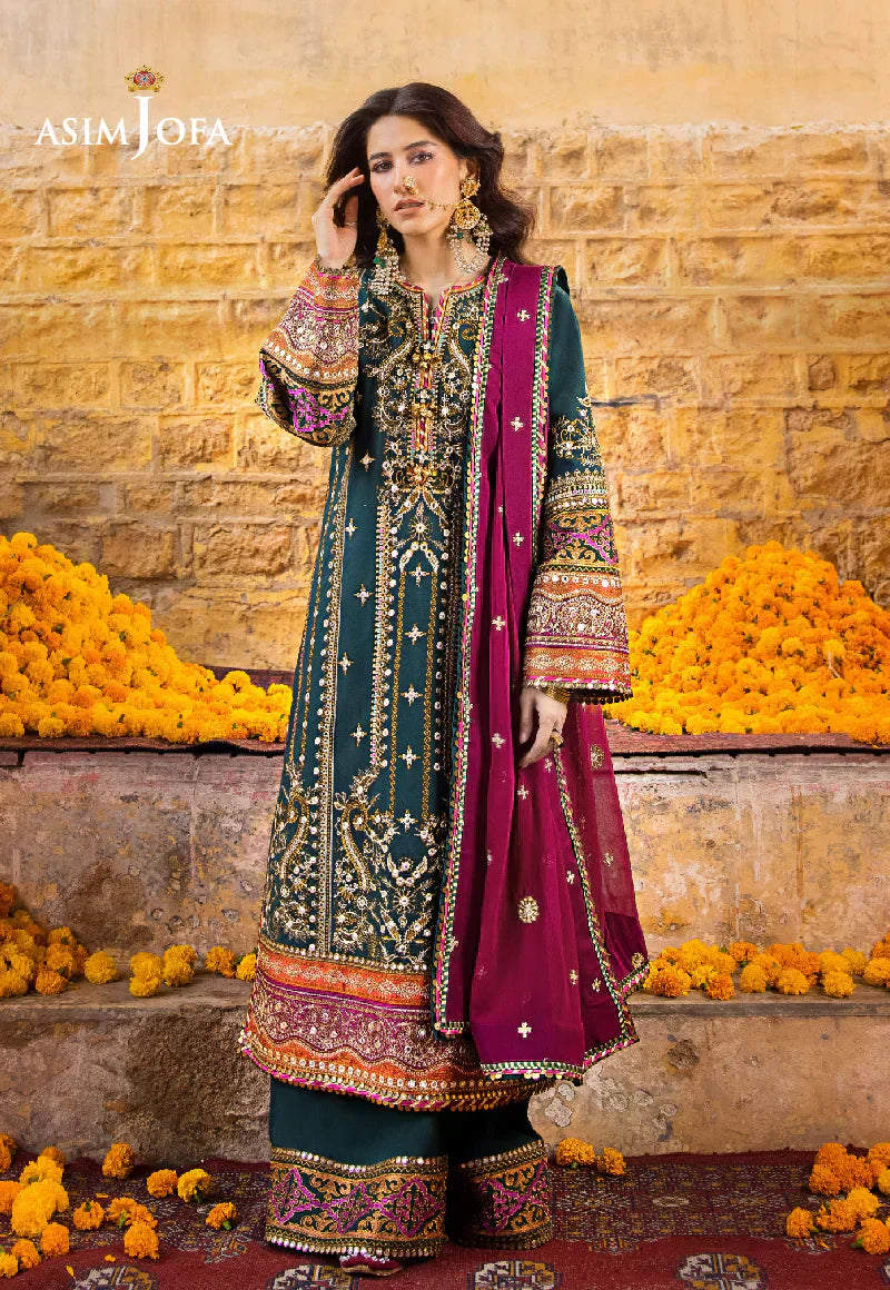 Asim Jofa | Luxury Lawn 2023 | AJLR-25 - House Of Anaya