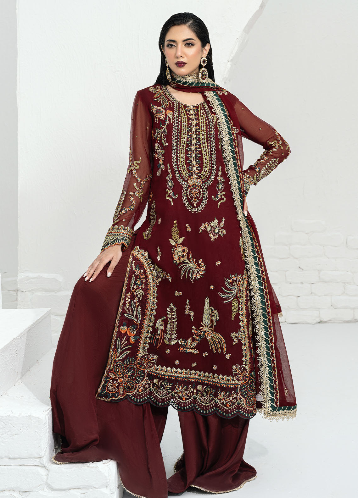 Sahane | Savoir Luxury Formals | CT-140002 Rouge - Savoir - House Of Anaya