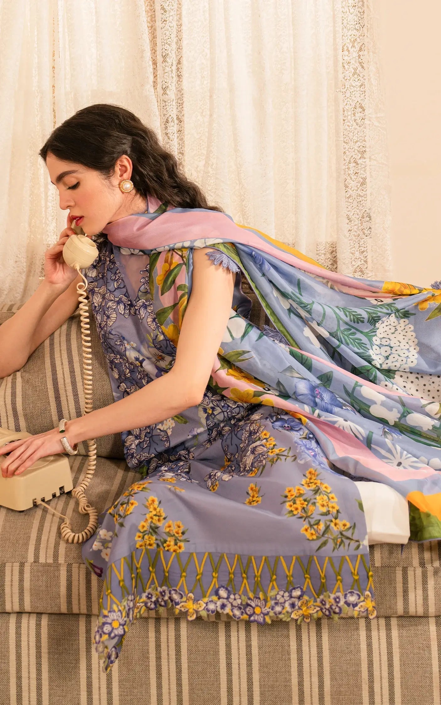 Asifa and Nabeel | Meraki Vintage 25 | Sunehri (MVL25-02) - House Of Anaya