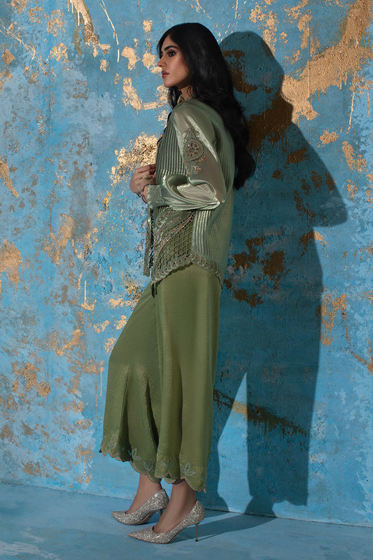 Wardha Saleem | Luxury Pret Fusion Wear | CHANTAL - JACKET SET (3 PC) - House Of Anaya