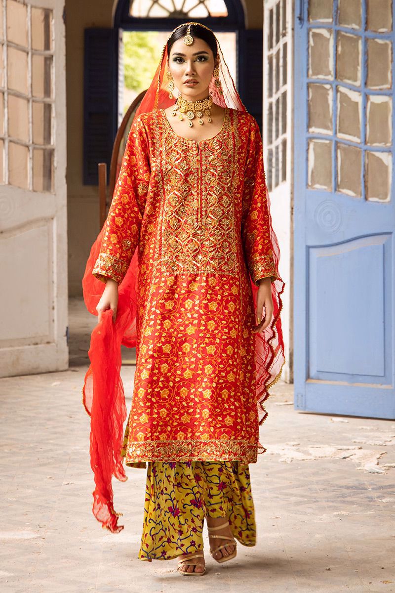 The Pink Tree Company | Wedding Wear | TANGERINE IN RED - House Of Anaya