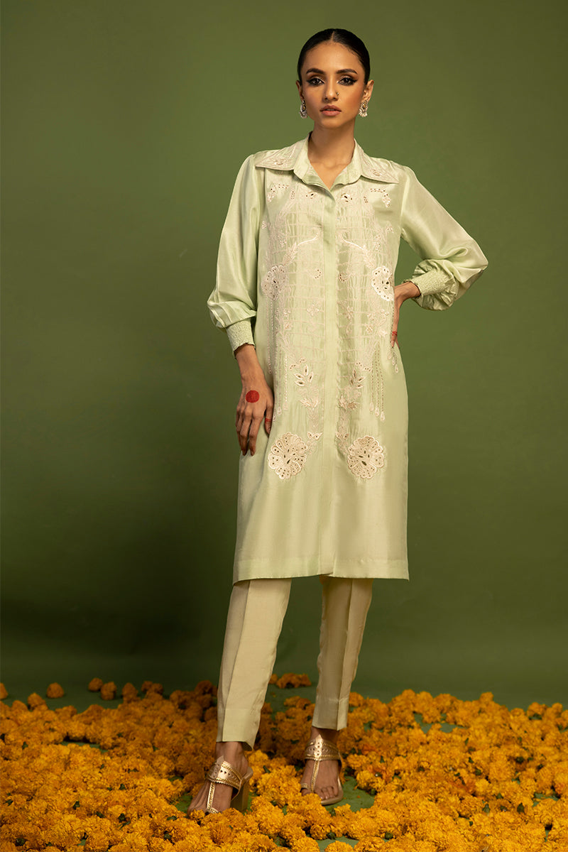 Wardha Saleem | Luxury Pret Traditional Wear | QALB - PURE SILK (2 PC) - House Of Anaya