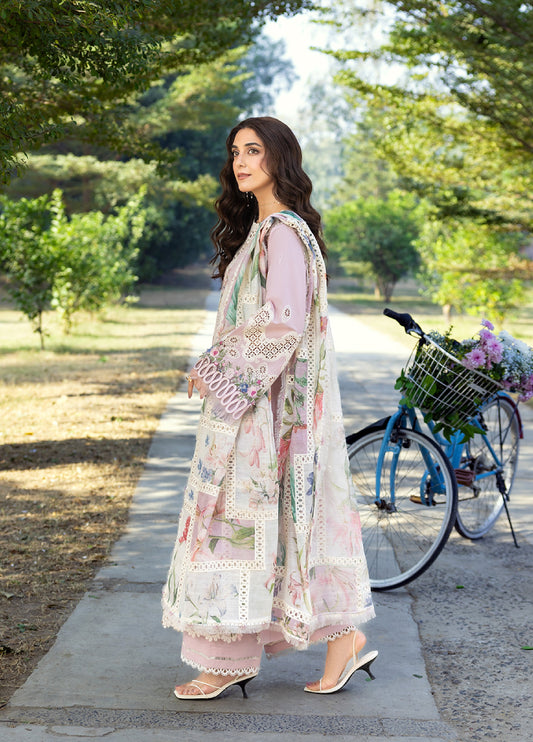 Elaf Premium | Eid Lawn'26 | ELY-1A MAISON PINK