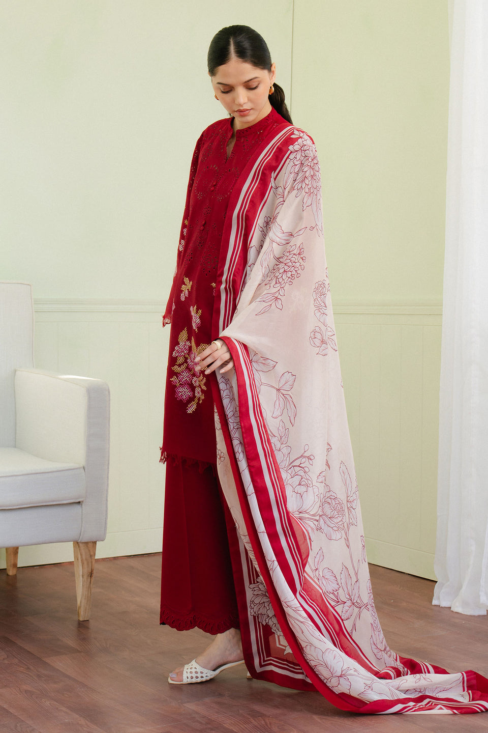 Zara Shahjahan | Coco Lawn 25 | VALI-6A - House Of Anaya