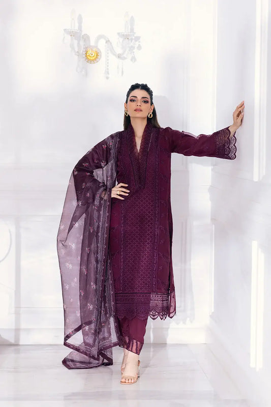 Azure | Embroidered Ensembles 23 | Vintage Rose - House Of Anaya