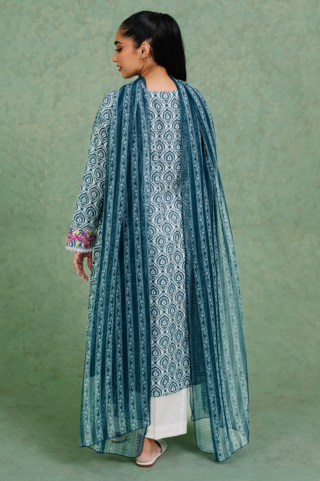 Zellbury | Summer Pret | Embroidered Kurta Dupatta - 1897 - Libasekhas