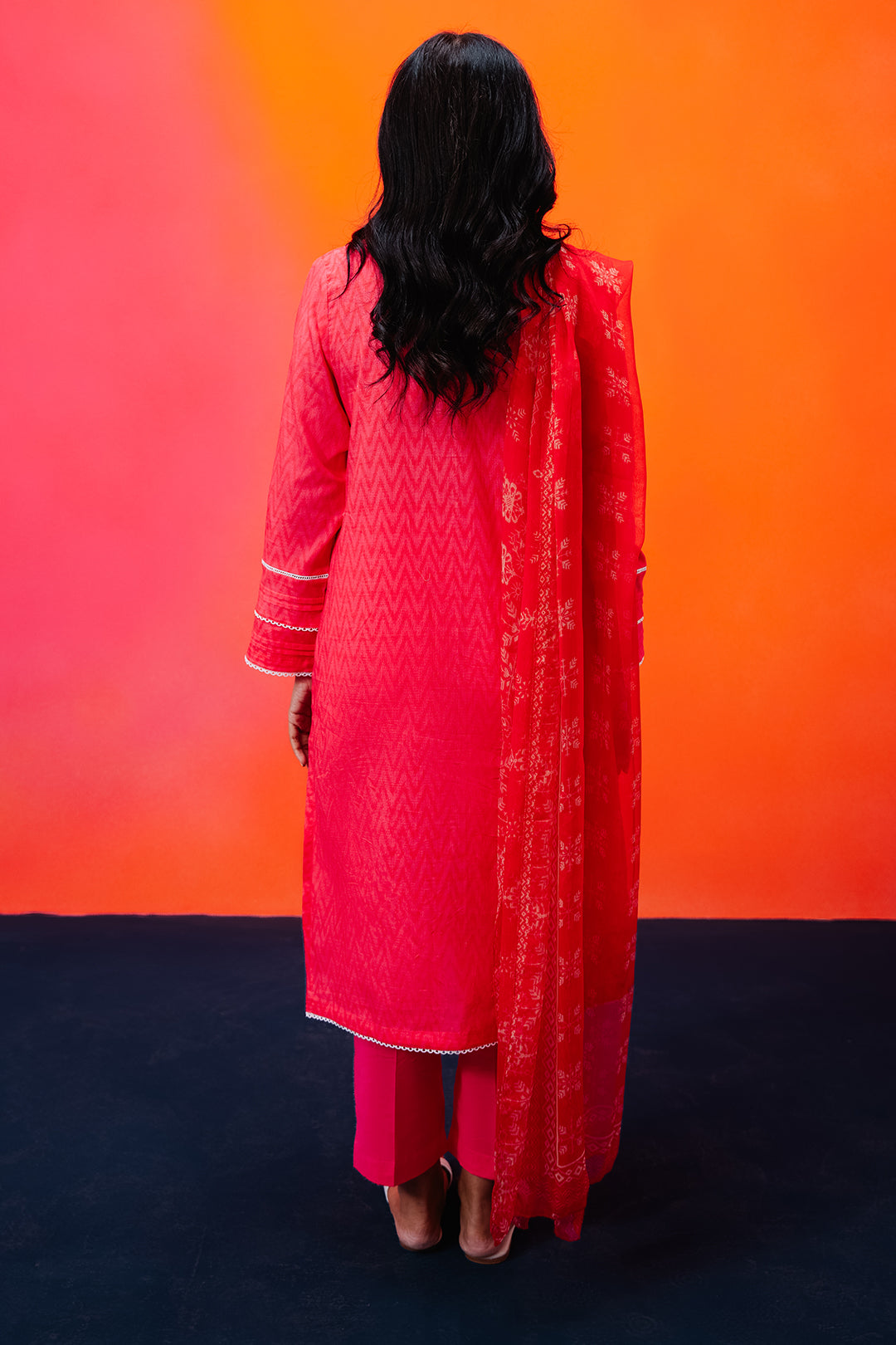 Zellbury | Summer Pret | Kurta Dupatta Trouser - 1525 - Libasekhas