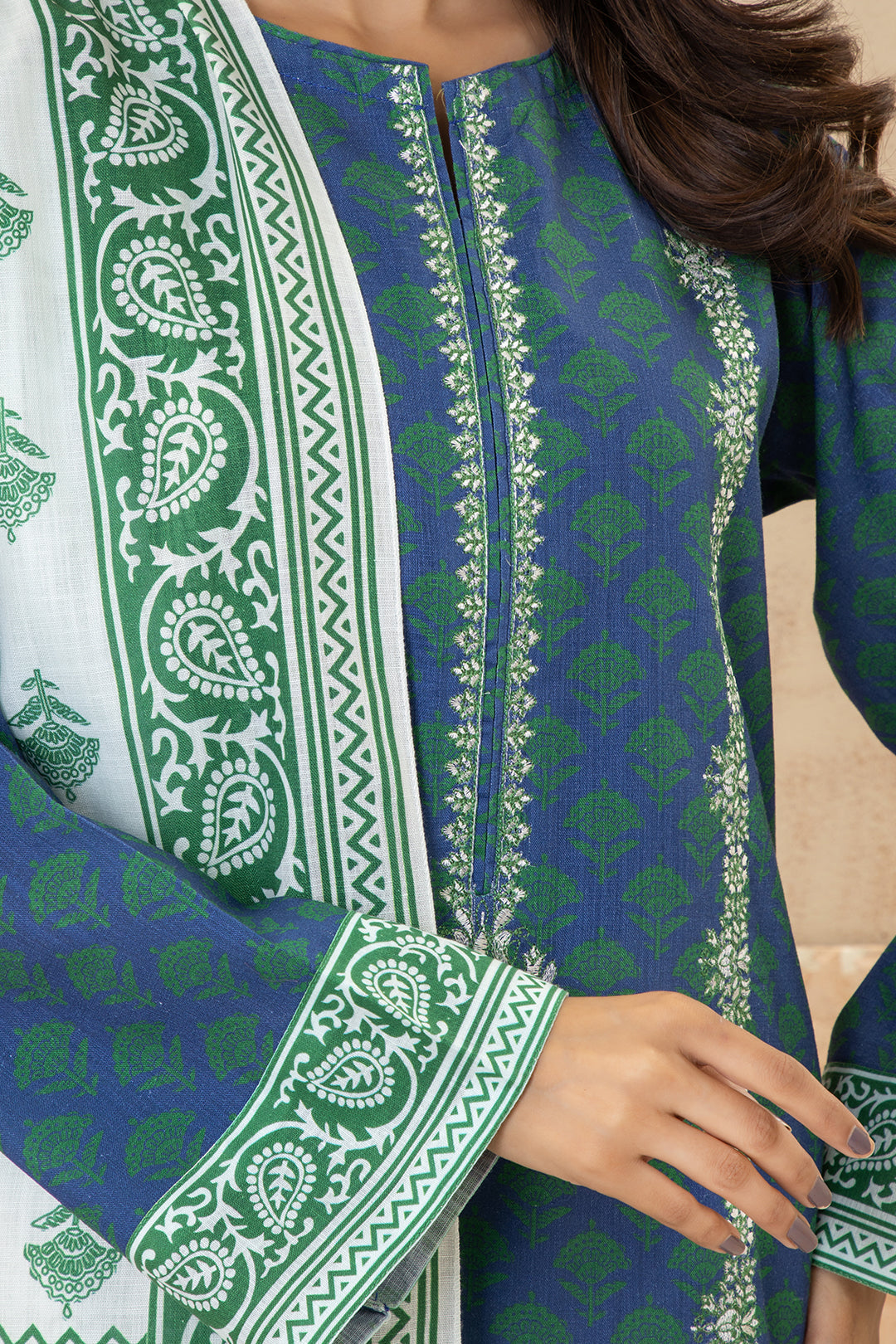 Zellbury | Winter Pret | Embroidered Kurta Dupatta - 2935 - Libasekhas