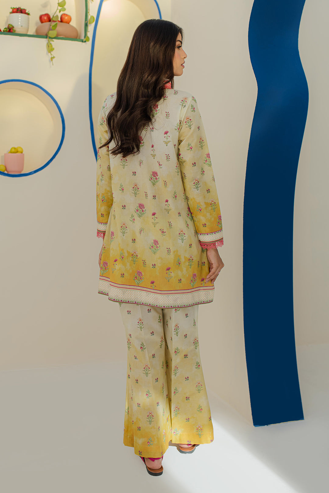 Zellbury | Unstitched 2 Piece Cambric | Shirt Shalwar - 0101 - Libasekhas