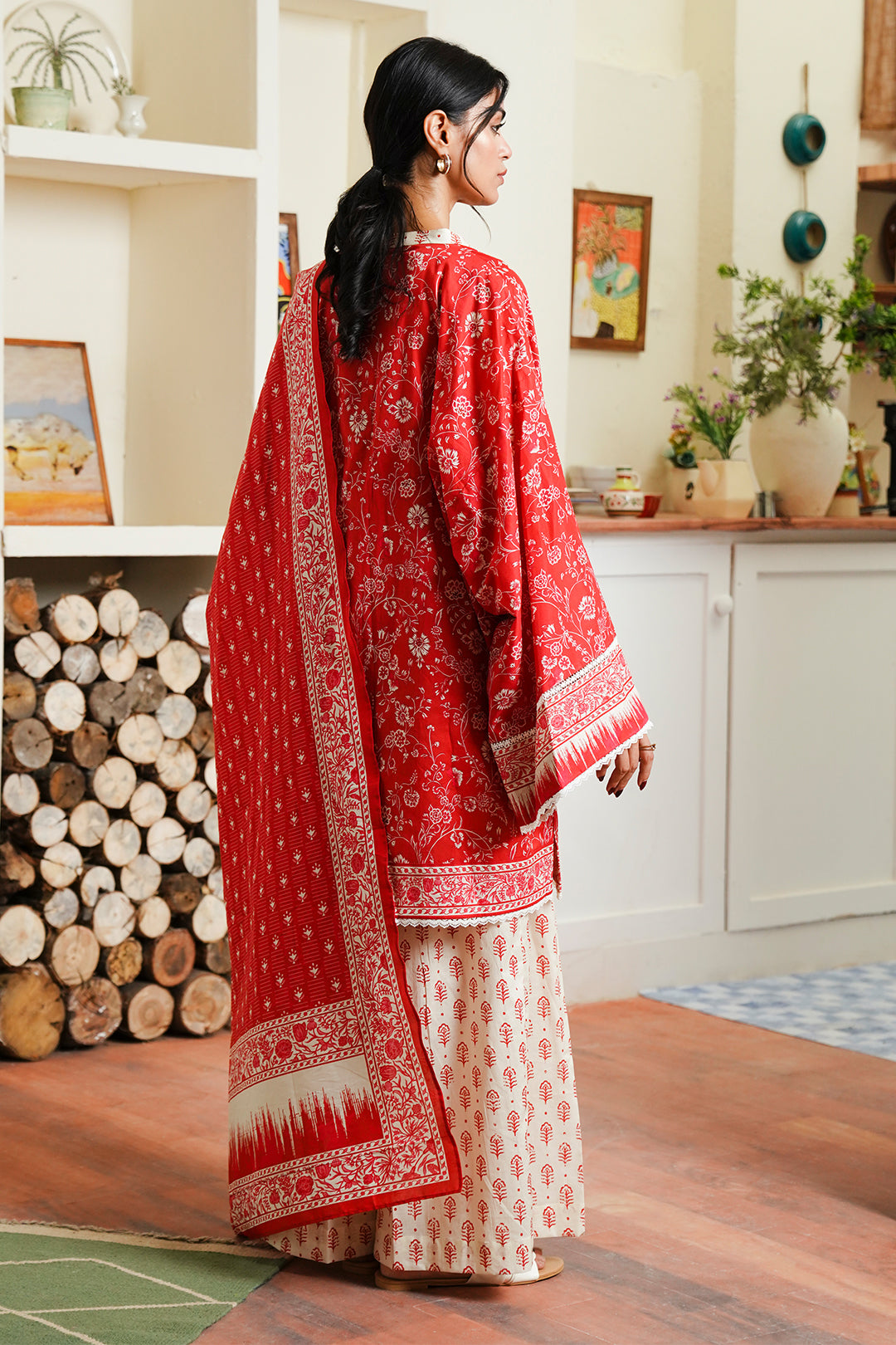 Zellbury | Unstitched 3 Piece Cambric | Shirt Shalwar Dupatta - 0139 - Libasekhas