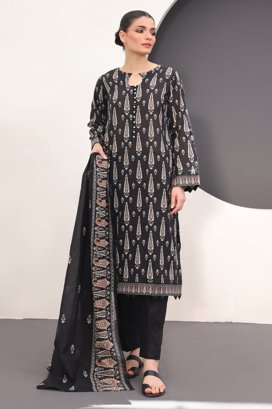 Zellbury | Unstitched 3 Piece Lawn | Shirt Shalwar Dupatta - 1517 - Libasekhas
