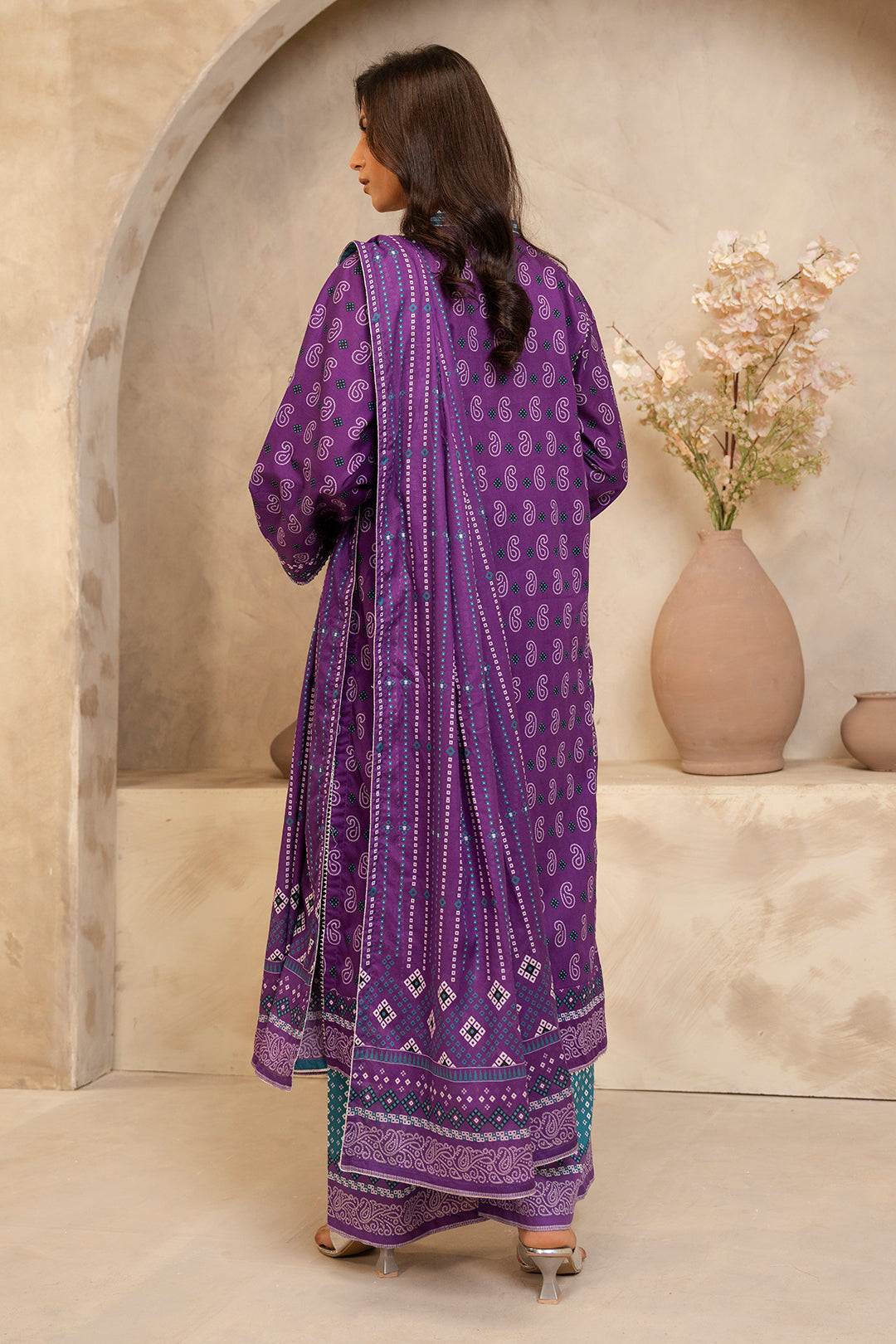 Zellbury | Unstitched 3 Piece Lawn | Shirt Shalwar Dupatta - 0265 - Libasekhas