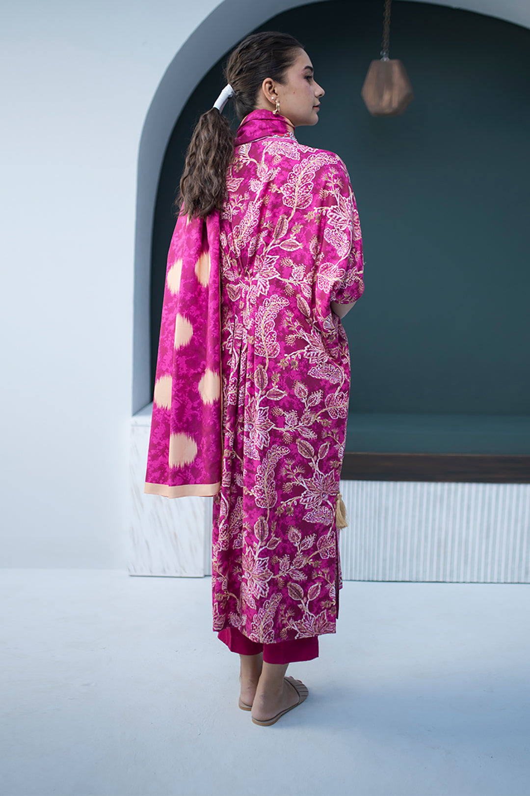 Zellbury | Unstitched 3 Piece Viscose | Shirt Shalwar Dupatta - 0819 - Libasekhas