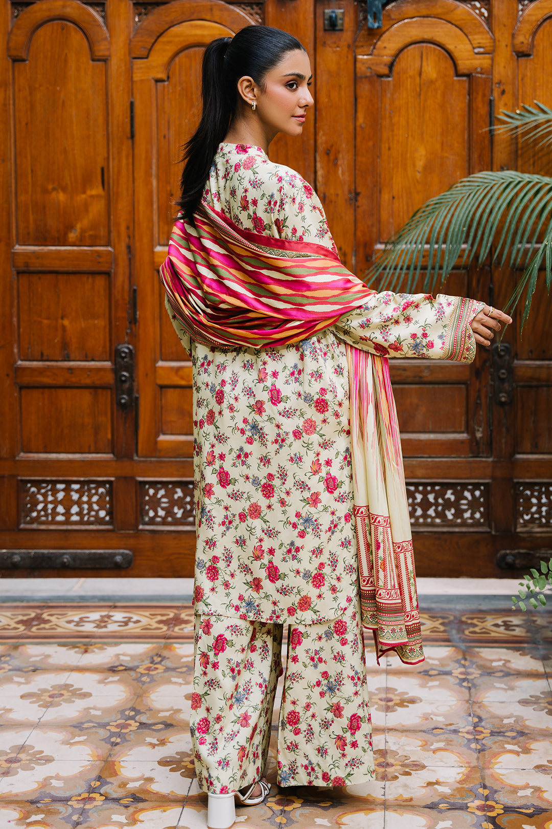 Zellbury | Unstitched 3 Piece Viscose | Shirt Shalwar Dupatta - 0216 - Libasekhas