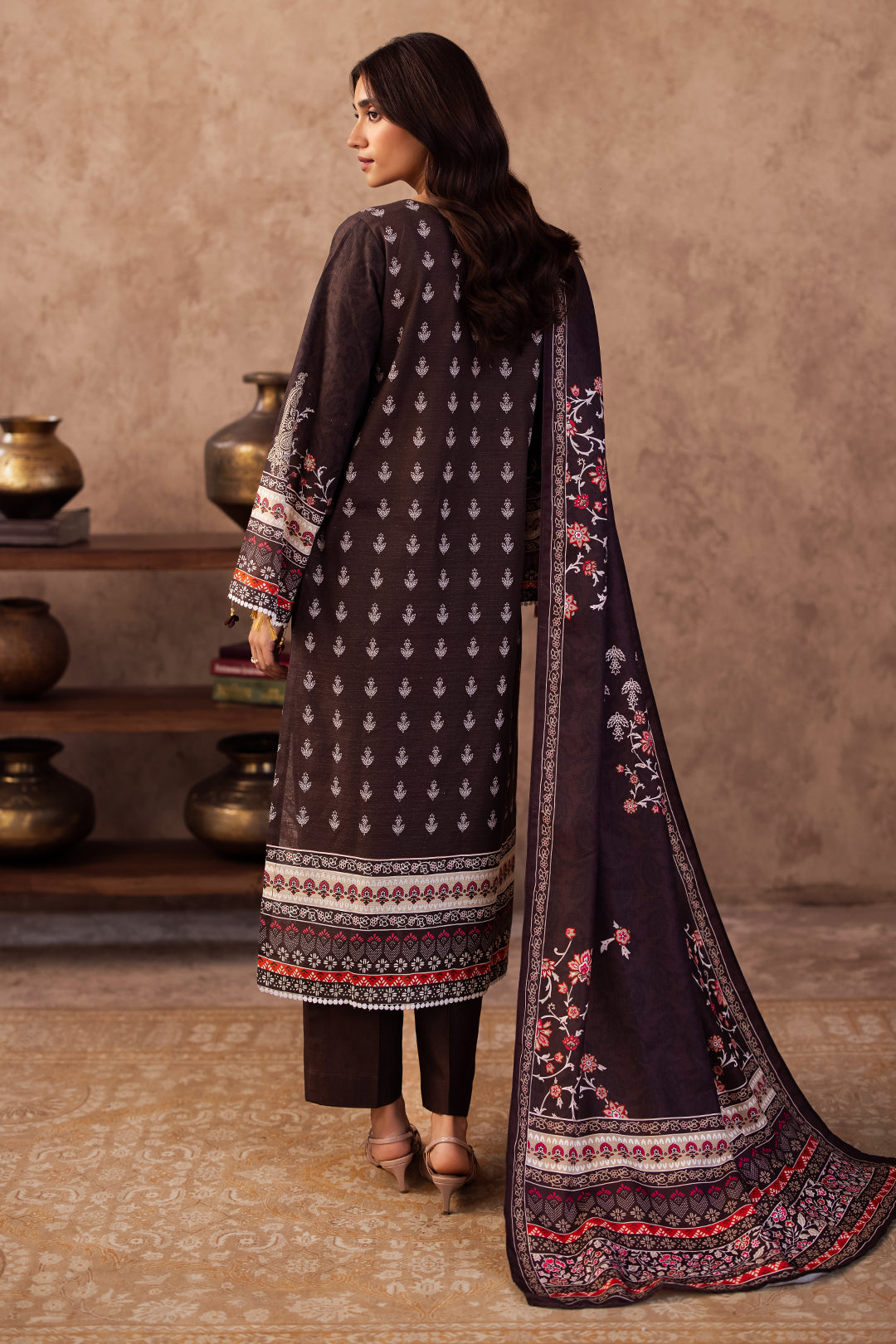 Zellbury | Unstitched 3 Piece Khaddar | Shirt Shalwar Dupatta - 0288 - Libasekhas