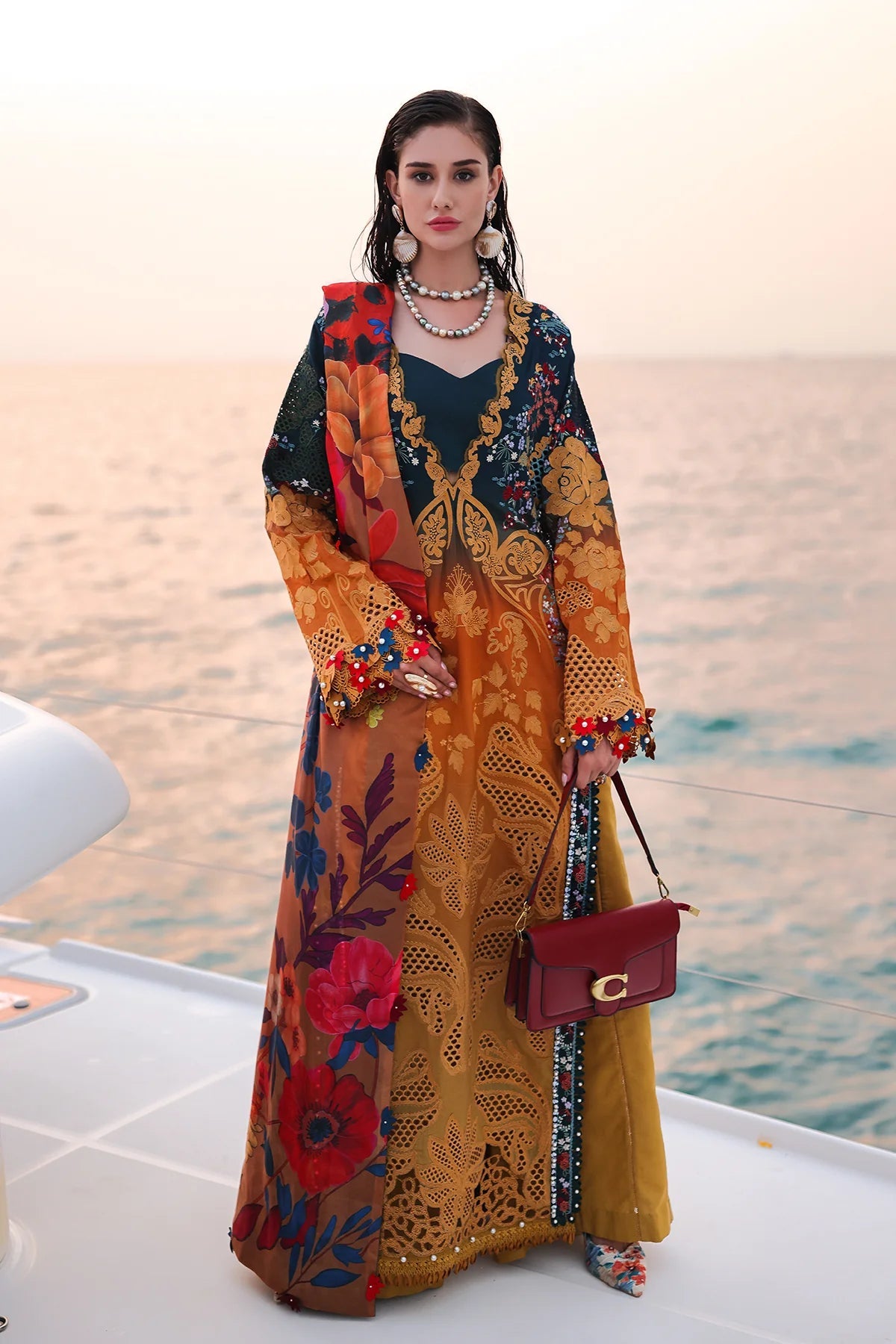 Afrozeh | Luxury Embroidered & Printed Lawn | Halcy