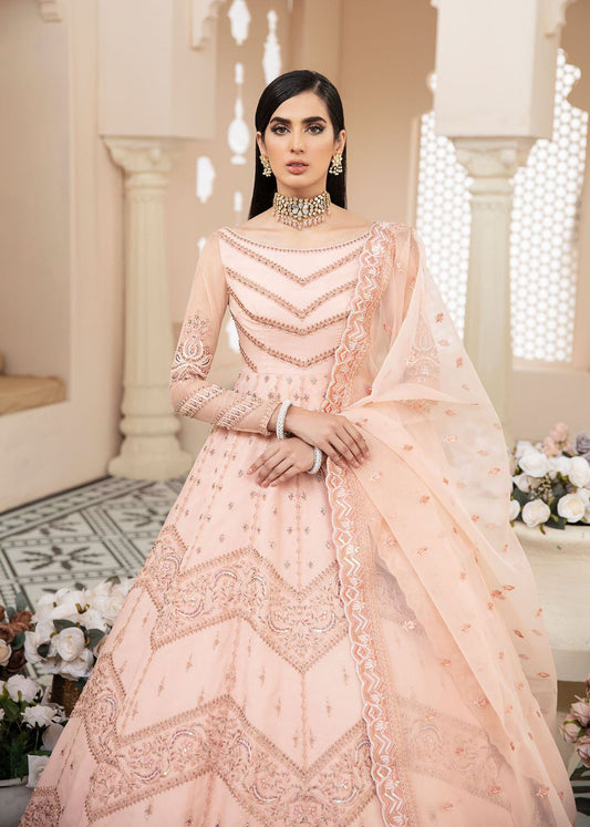 AKBAR ASLAM BLUSH U-1442 FORMAL COLLECTION STITCHED - Riwayat-e-khas