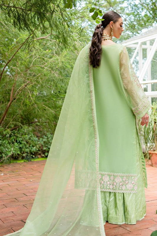 Maryum N Maria | Sorina Luxury Chiffon 23 | Lilly Green (MW23-506) - House Of Anaya