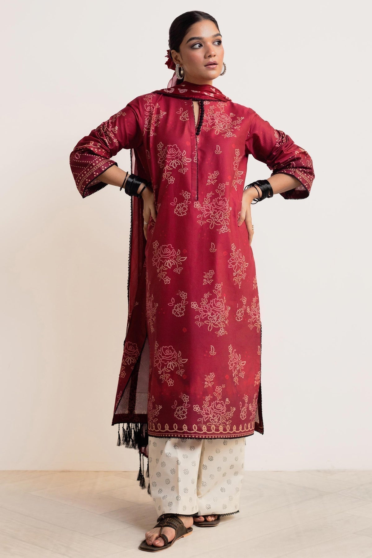 Zara Shahjahan | Coco Prints 24 | GULAB-D5 - House Of Anaya