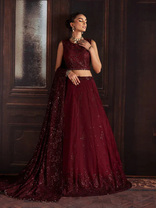 Rouge by Zarif Embroidered Net 3Pc Suit ZRW-02 MABEL