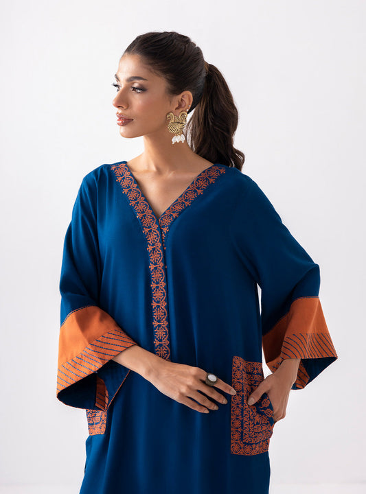 Zainab Chottani | Aara Casual Pret | Electric Sapphire