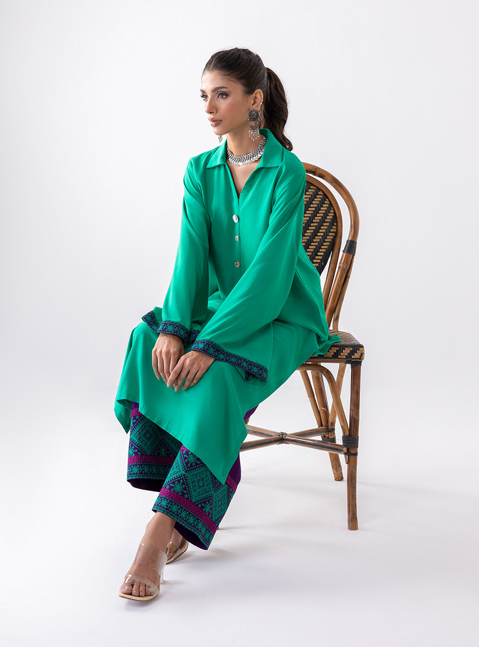 Zainab Chottani | Aara Casual Pret | Serene Bloom - House Of Anaya