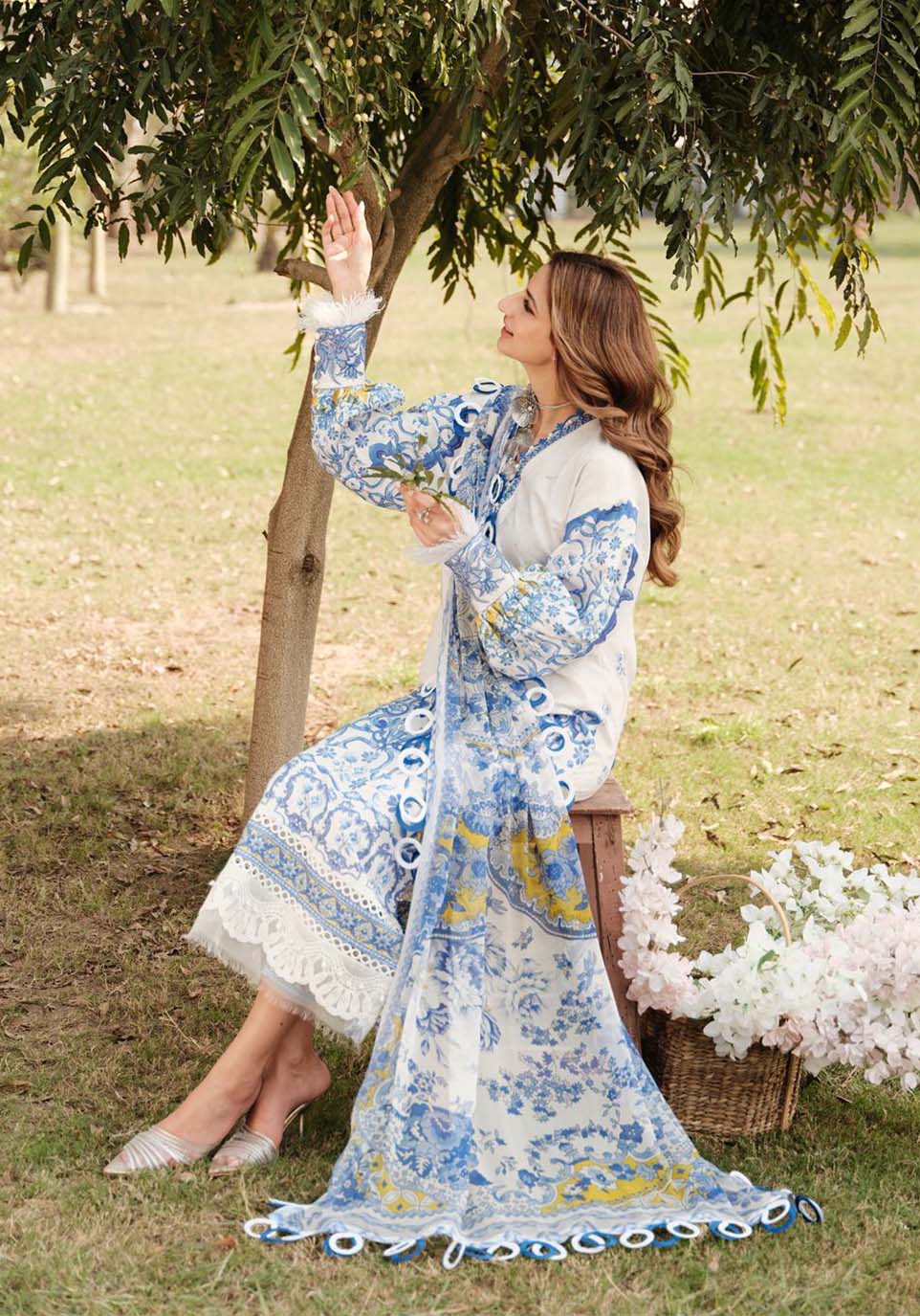 Zarqash | Luxe Lawn 24 | ZQ 7 - House Of Anaya