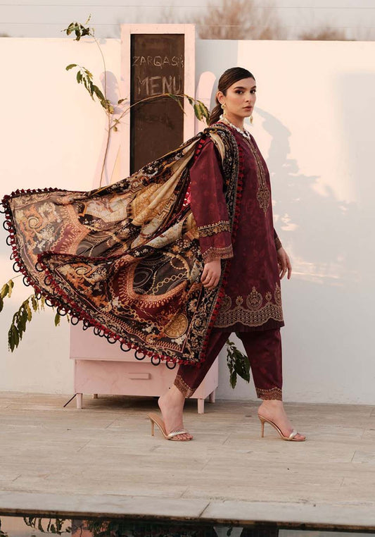 Zarqash | Luxe Lawn 24 | ZQ 6 - House Of Anaya