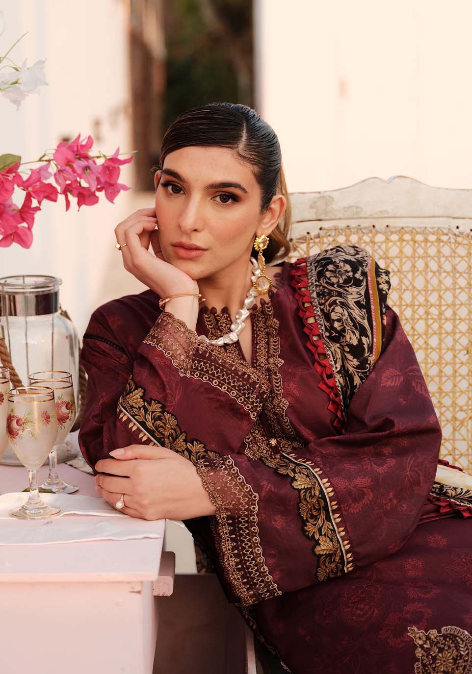 Zarqash | Luxe Lawn 24 | ZQ 6 - House Of Anaya