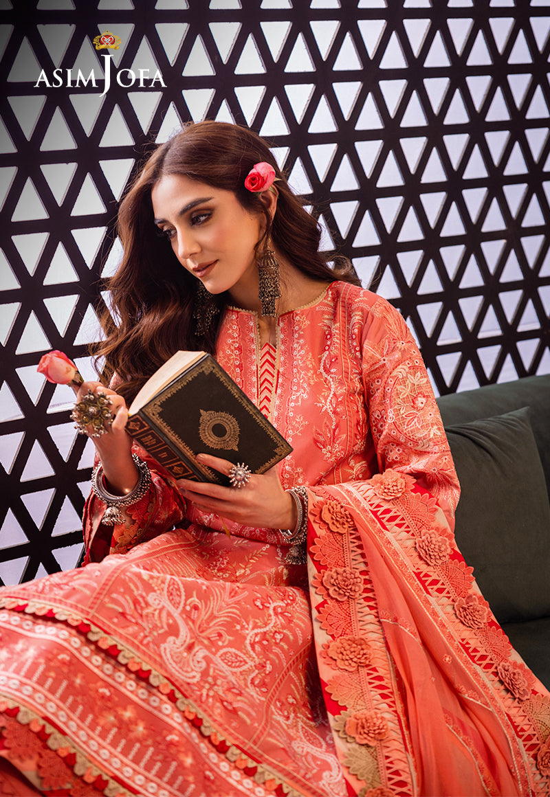 Asim Jofa | Fasana e Ishq Eid Luxury Lawn | AJFI-07 - House Of Anaya