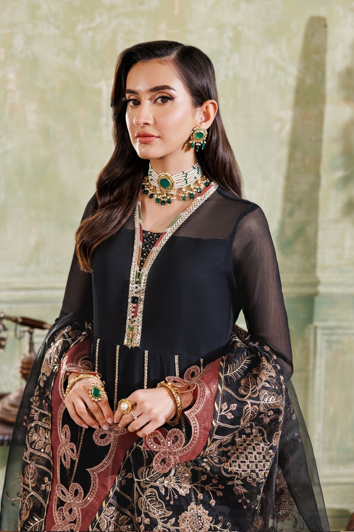 Alizeh | Ready to wear | Black Dress 3 piece - RTW1026