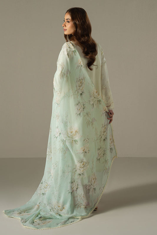 Cross Stitch | Chikankari Lawn 25 | FLORAL MELODY - House Of Anaya