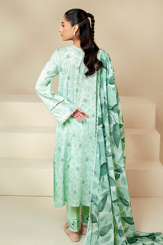 Cross Stitch | Daily Lawn 24 | MINTY MEADOW-3 PIECE LAWN SUIT - House Of Anaya