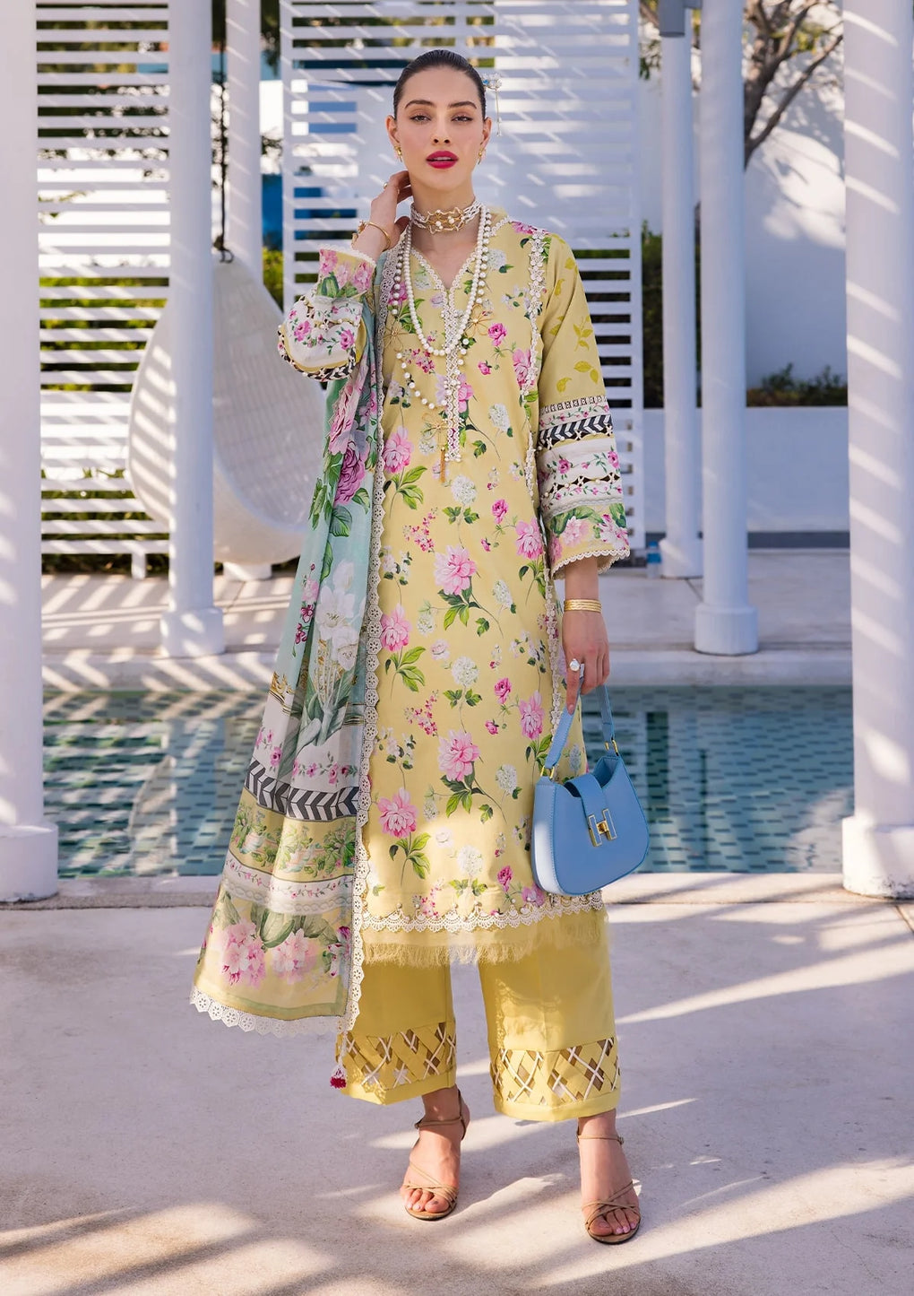 Elaf Premium | Prints Collection 2024 | EOP-02B HUAHIN CHIC - House Of Anaya