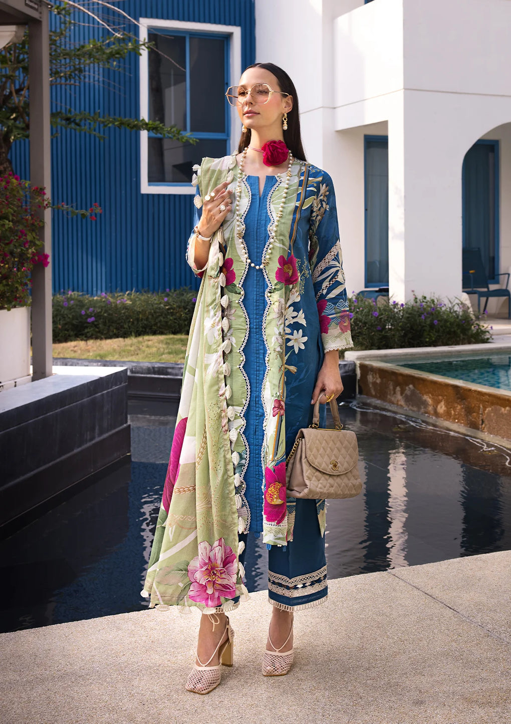 Elaf Premium | Prints Collection 2024 | EOP-08B WHIMSY TOSCANA - House Of Anaya