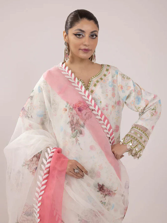 Ittehad | Faiza Faisal Rangeeli Lawn 24 | Nargis - House Of Anaya