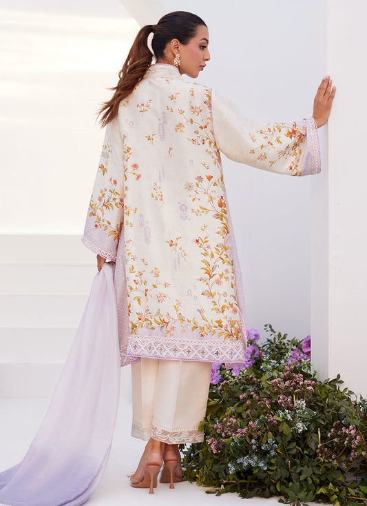 Farah Talib Aziz | Zaza Prints 24 | AMETHYST TRELLIS SHIRT AND DUPATTA - House Of Anaya