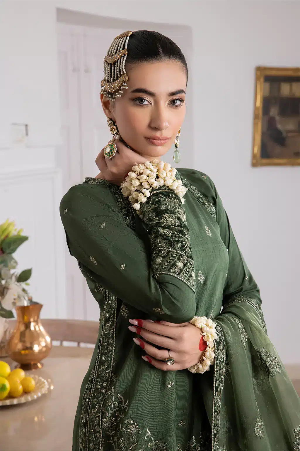 Iznik | Festive Raw Silk 23 | IRS-04 IDYLLIC - House Of Anaya