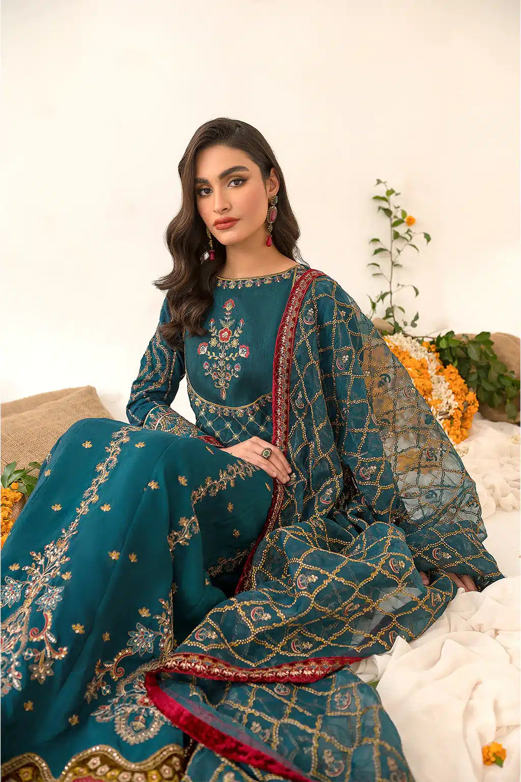 Iznik | Festive Raw Silk 23 | IRS-08 SANGUINE - House Of Anaya