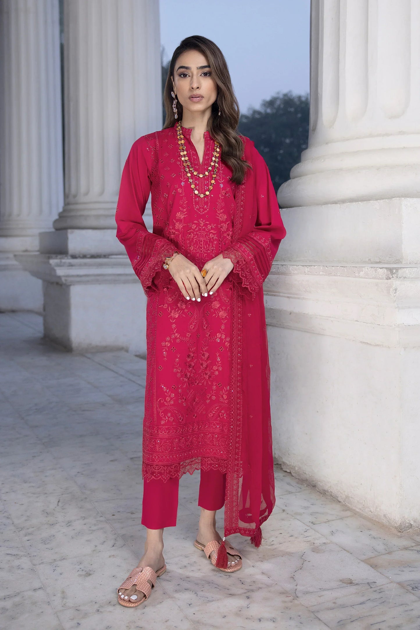 LSM | Spring Embroidered 24 | A-15 - House Of Anaya