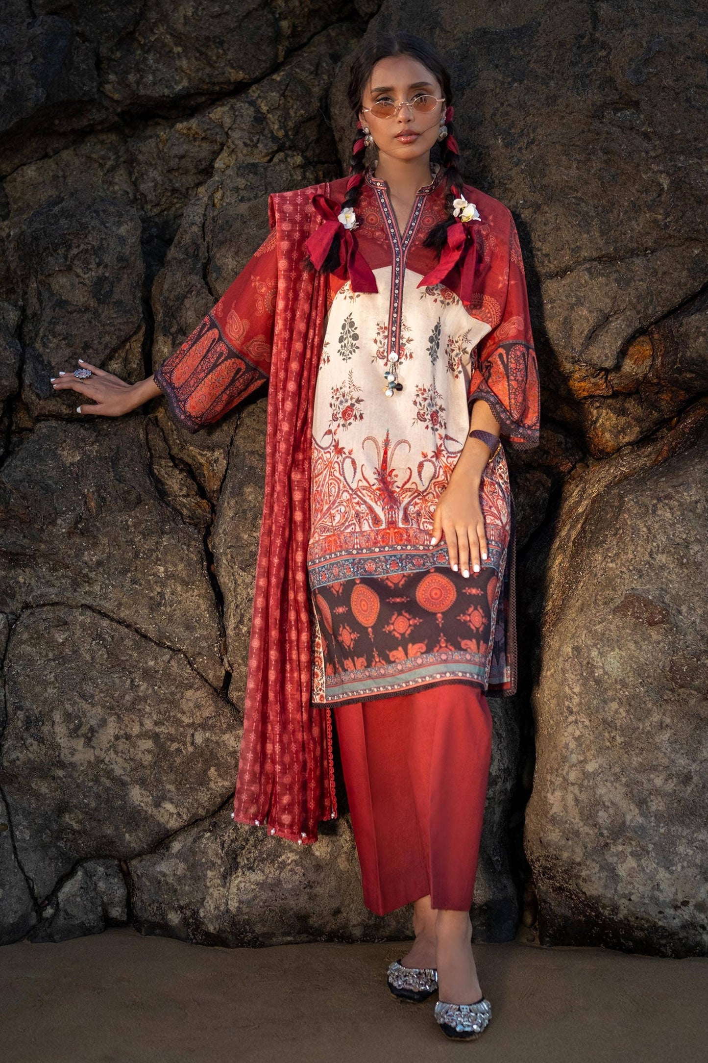 Sana Safinaz | Mahay Spring 24 | H241-021A-3DE - House Of Anaya