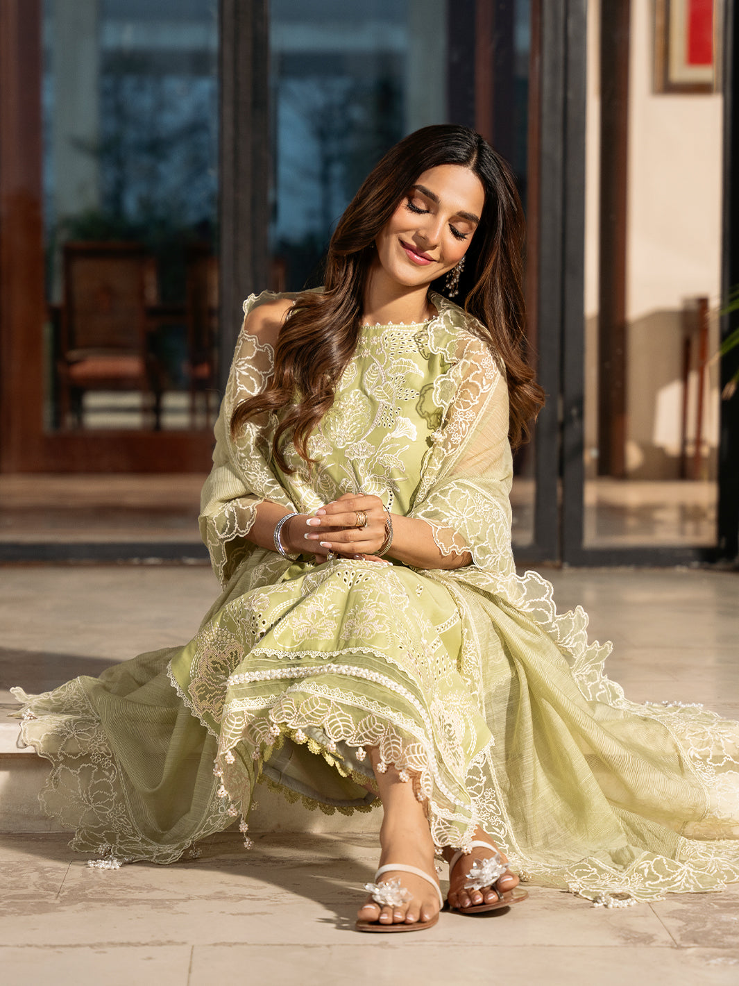 Izel | Mahveen Festive Lawn 25 | MARWA