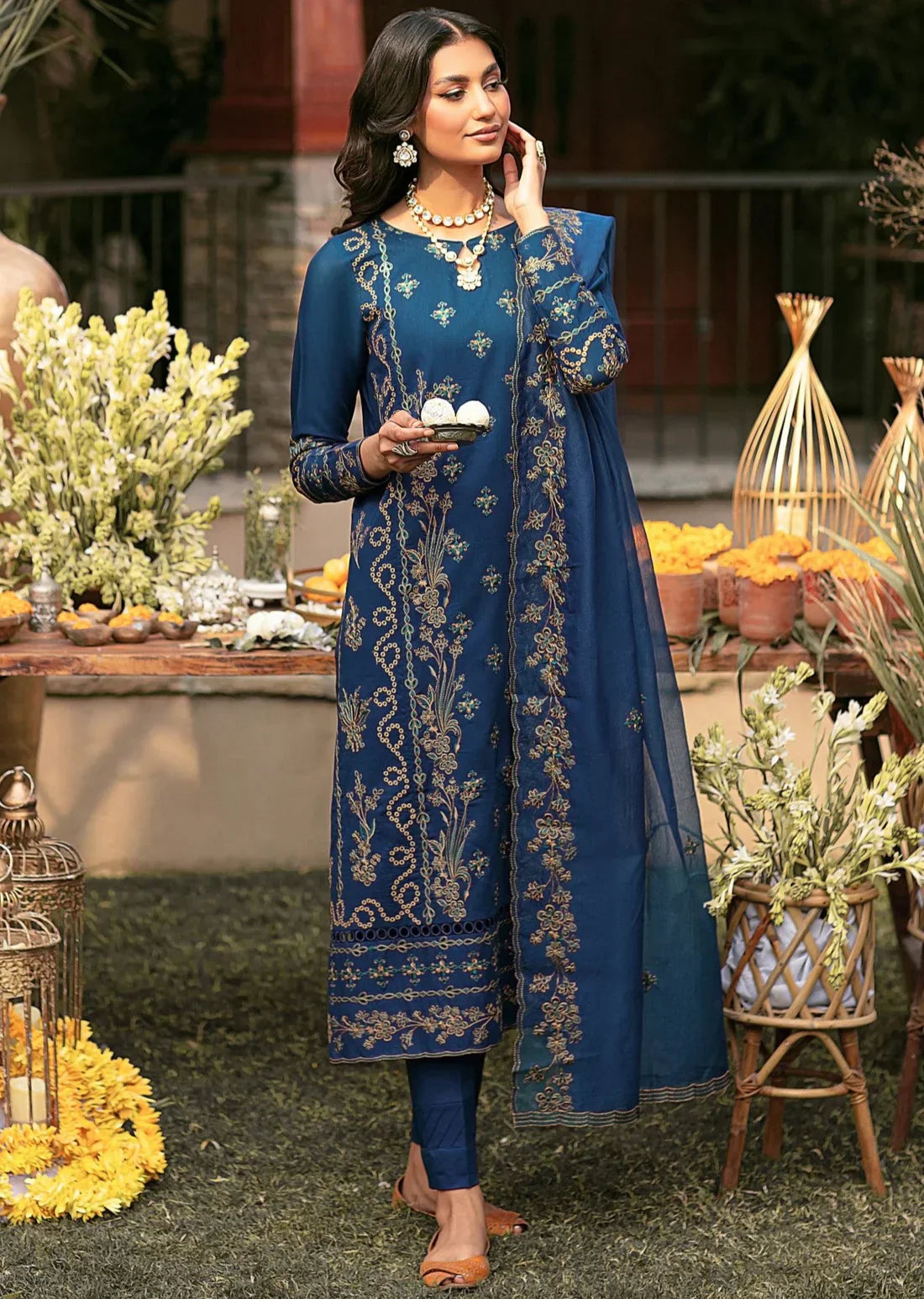 Mohagni | Muntazir Luxury Lawn 24 | CM-06 - House Of Anaya