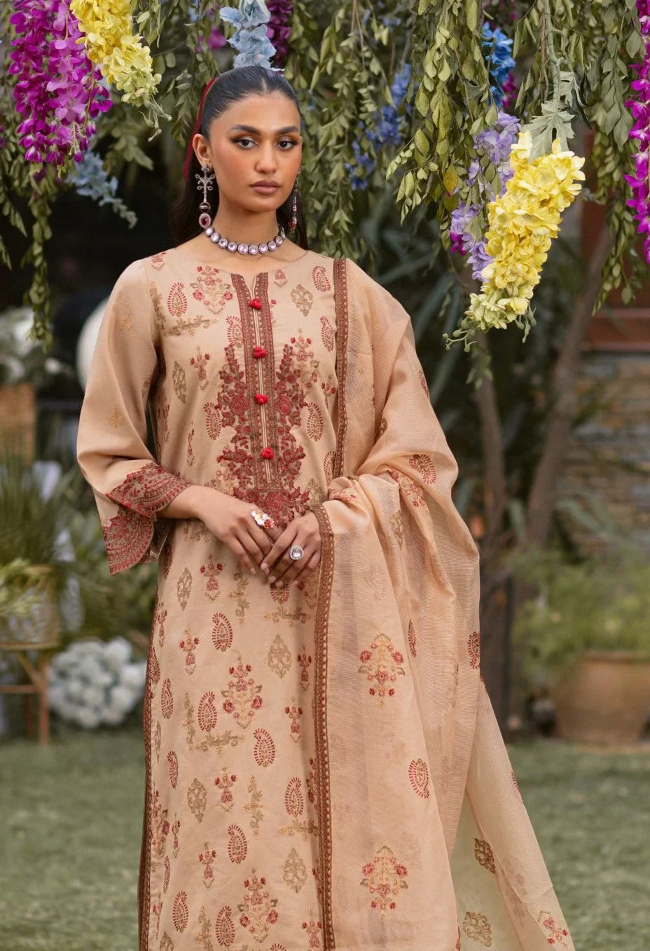 Mohagni | Muntazir Luxury Lawn 24 | CM-11 - House Of Anaya