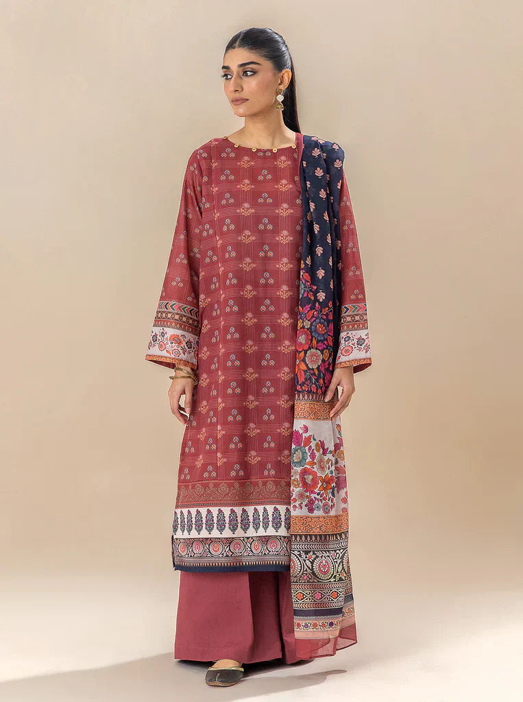 Morbagh | Lawn Collection 24 | ROYALTY RED - House Of Anaya