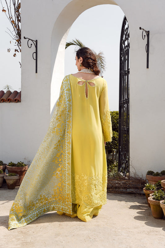 Nilofer Shahid | Verve Summer 24 | Evara (3pc) Verve SS 24 - House Of Anaya